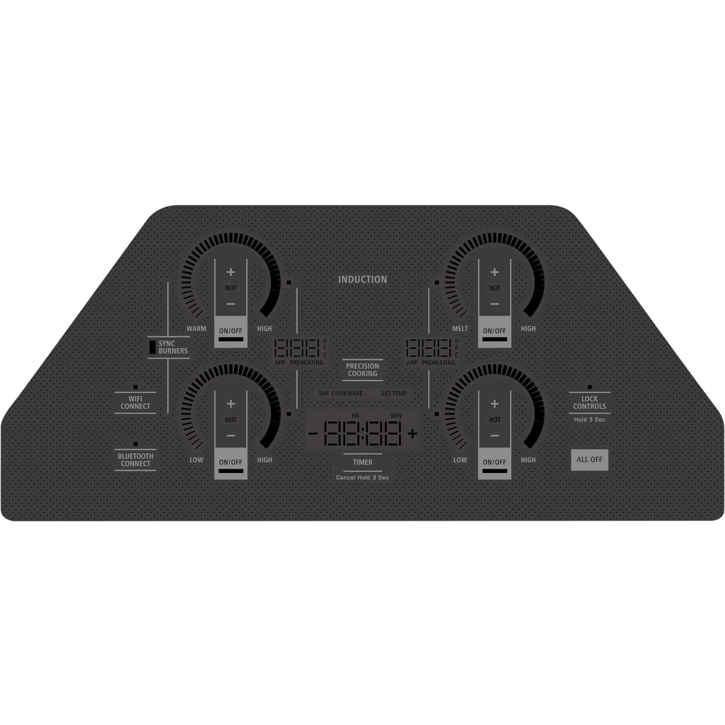 Monogram 30-inch Built-In Induction Cooktop with Wi-Fi Connect ZHU30RDTBB IMAGE 3