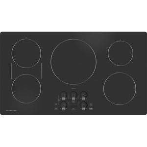 Monogram 36-inch Built-in Induction Cooktop with Wi-Fi Connect ZHU36RDTBB IMAGE 1