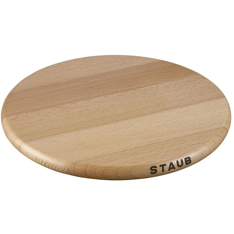 Staub 23CM ROUND MAGNETIC BEECH TRIVET 1004526 IMAGE 1