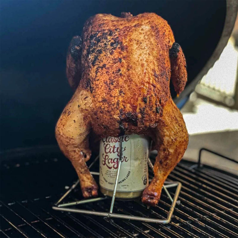 Beer can chicken on the big green egg cheap