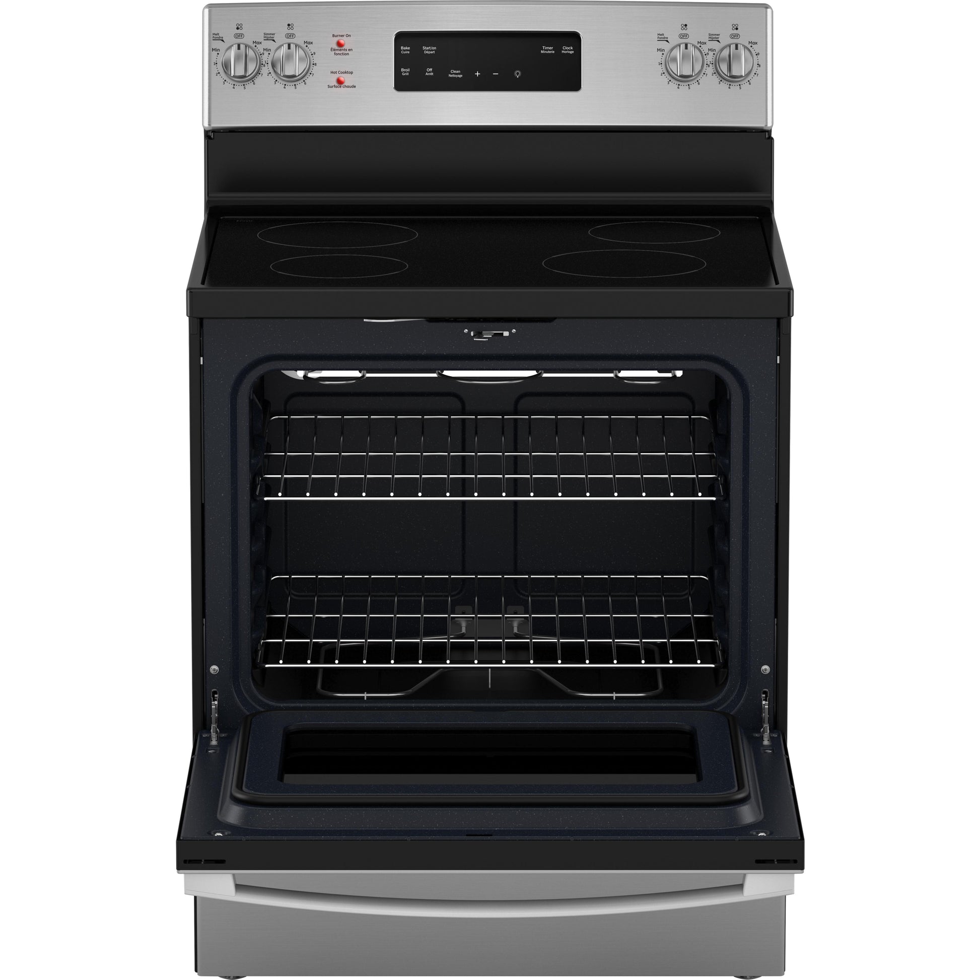 GE 30-inch Freestanding Electric Range with Self-Clean JCB630SVSS IMAGE 4
