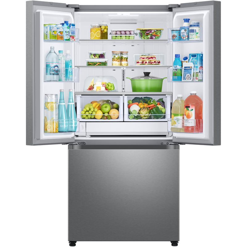 Samsung 32-inch, 25 cu. ft. French 3-Door Refrigerator with Dual Auto Ice Maker with Ice Bites™ RF25C5151SR IMAGE 3