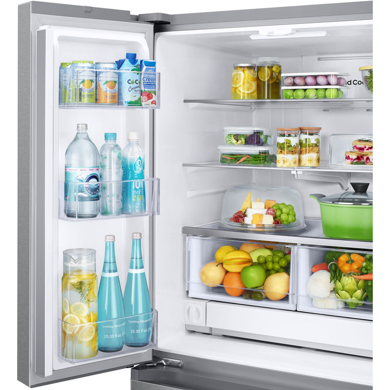 Samsung 32-inch, 25 cu. ft. French 3-Door Refrigerator with Dual Auto Ice Maker with Ice Bites™ RF25C5151SR IMAGE 4