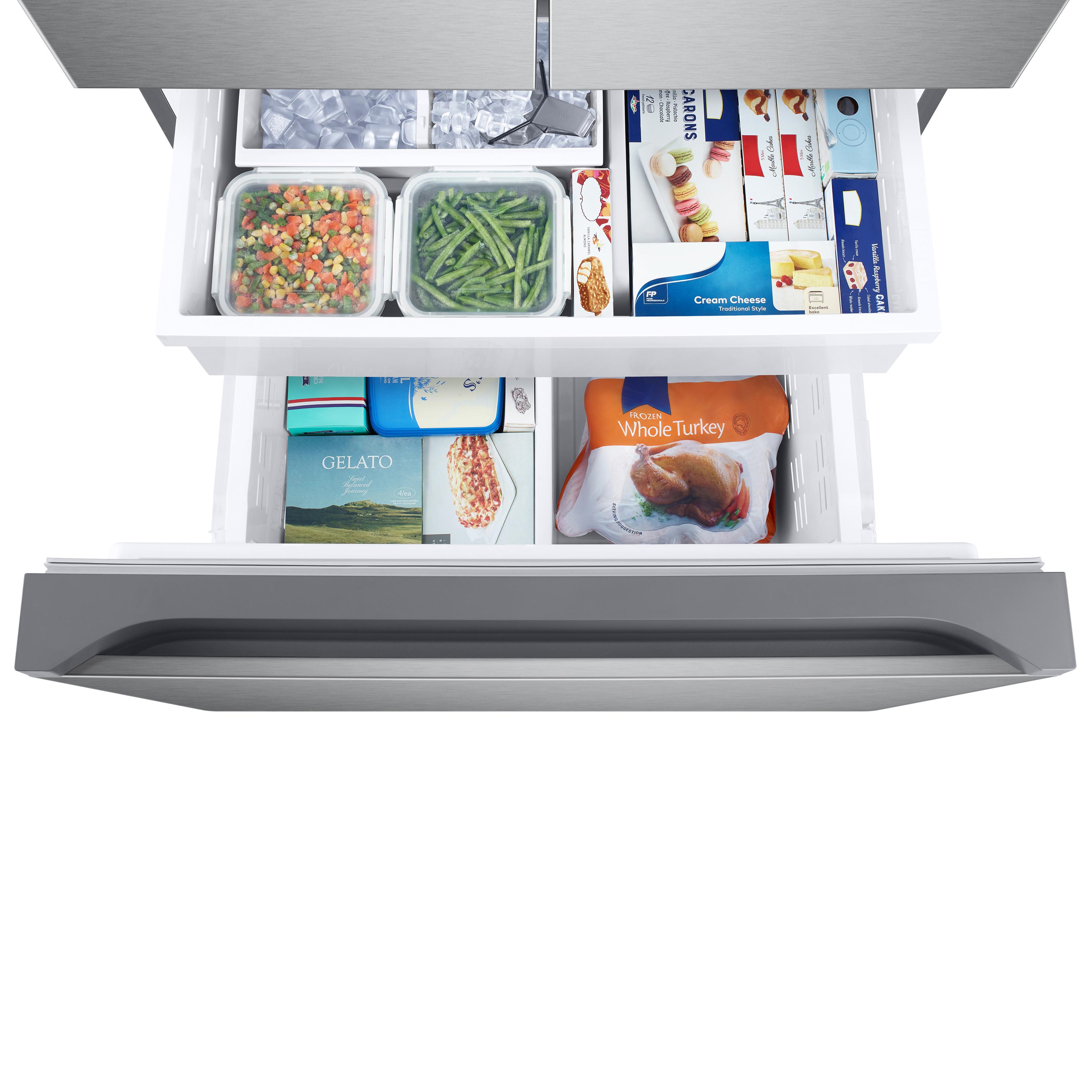 Samsung 32-inch, 25 cu. ft. French 3-Door Refrigerator with Dual Auto Ice Maker with Ice Bites™ RF25C5151SR IMAGE 6