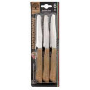 Inoxbonomi Tavola Serrated Table Knives - 6piece - Grey 6468 IMAGE 1