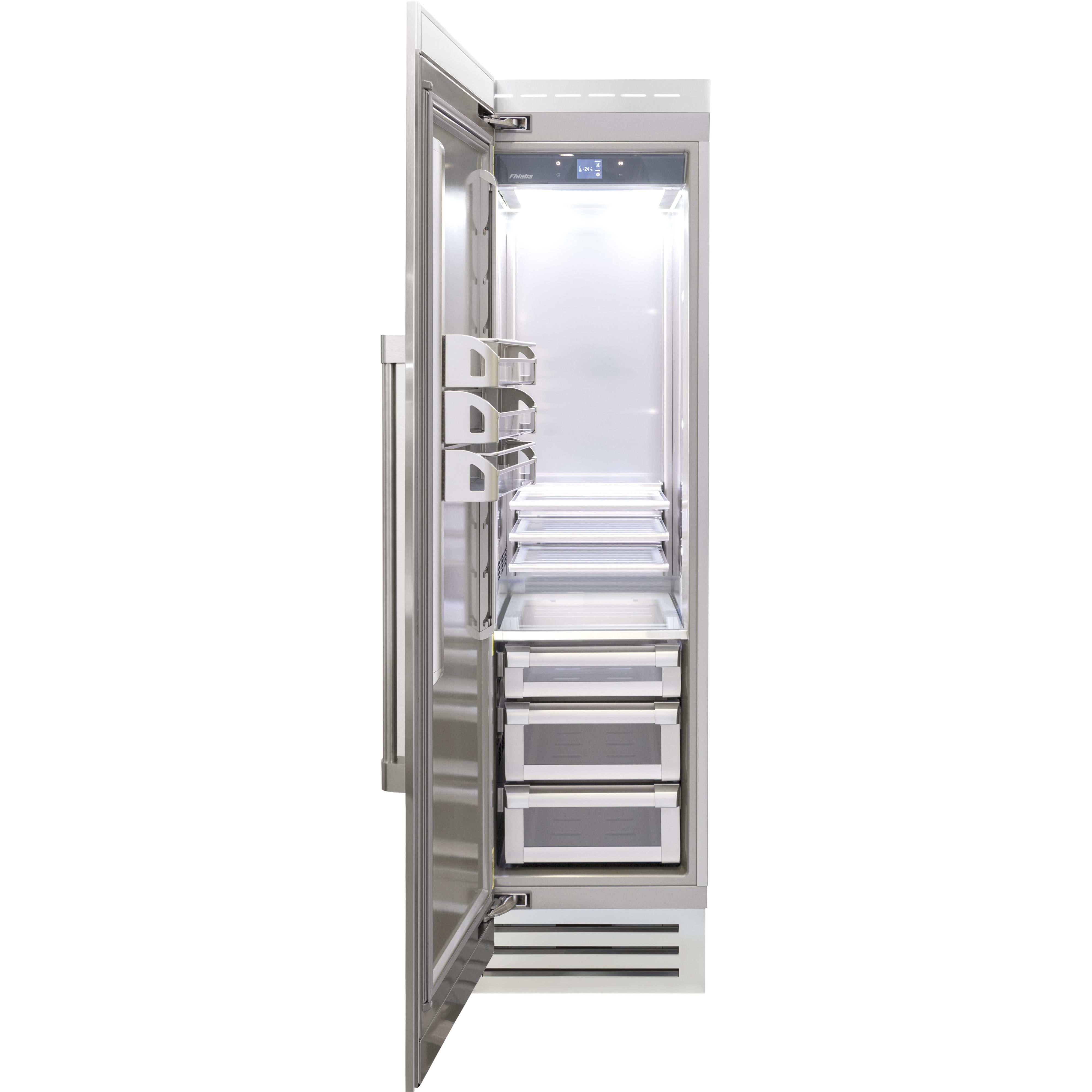 Fhiaba 24-inch, 13.03 cu. ft. Built-in All Refrigerator with Smart touch TFT Display FK24RFC-LS2 IMAGE 2