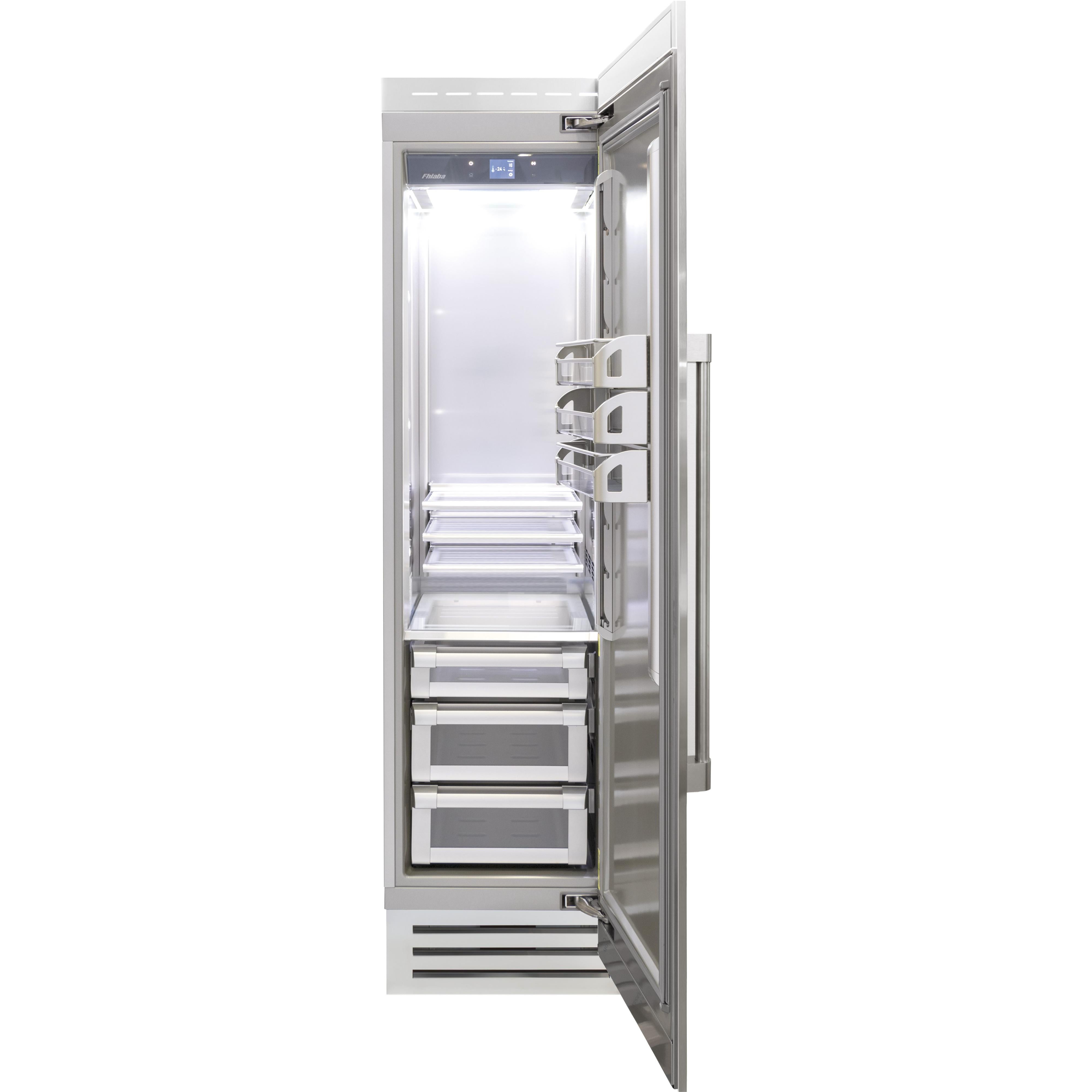 Fhiaba 24-inch, 13.03 cu. ft. Built-in All Refrigerator with Smart touch TFT Display FK24RFC-RS2 IMAGE 2