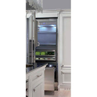 Fhiaba 24-inch, 12.1 cu. ft. Bottom Freezer Refrigerator with Ice and Water FP24B-LS1 IMAGE 2