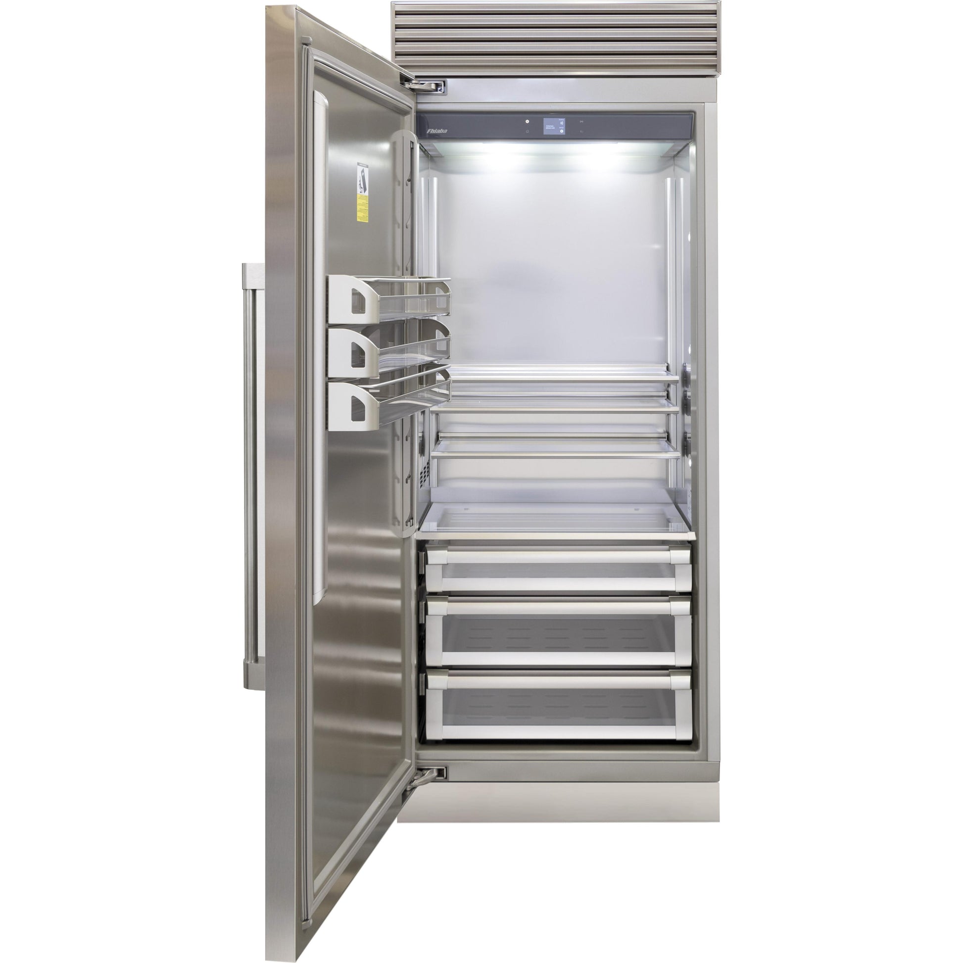 Fhiaba 36-inch, 21.54 cu. ft. Built-in All Refrigerator with Smart touch TFT Display FP36RFC-LS2 IMAGE 2