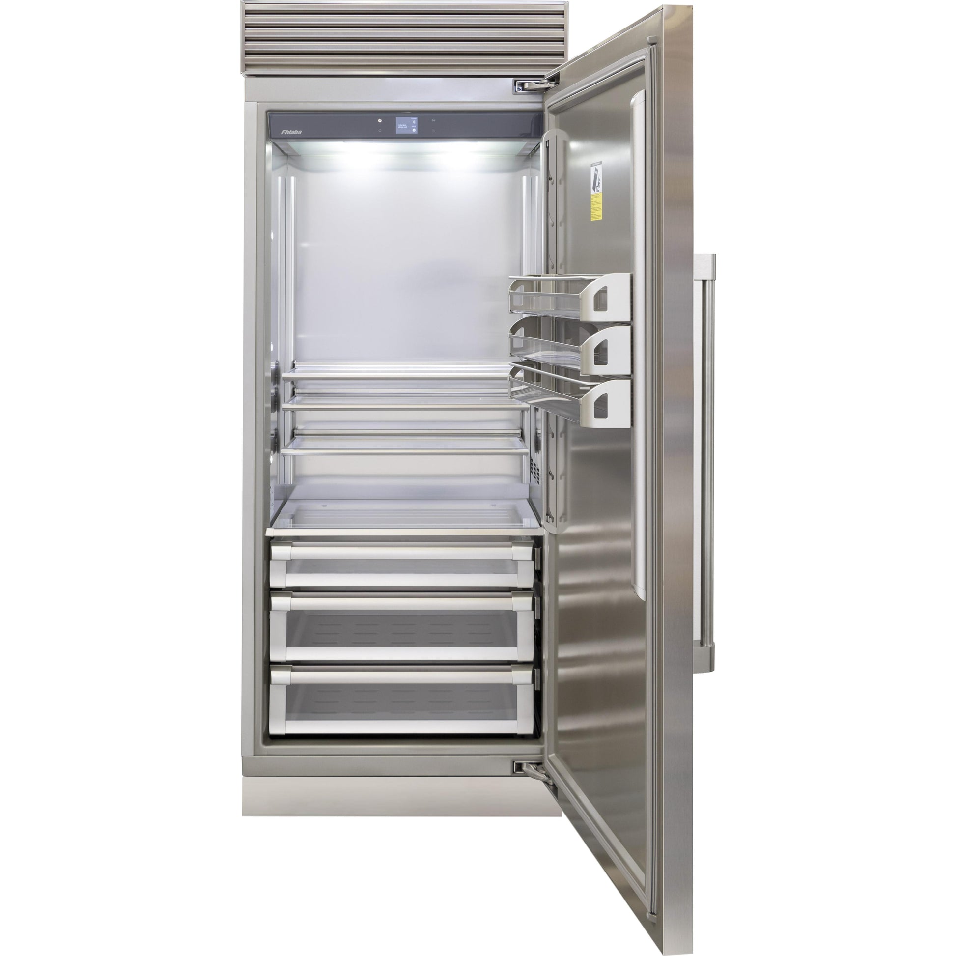 Fhiaba 36-inch, 21.54 cu. ft. Built-in All Refrigerator with Smart touch TFT Display FP36RFC-RS2 IMAGE 2