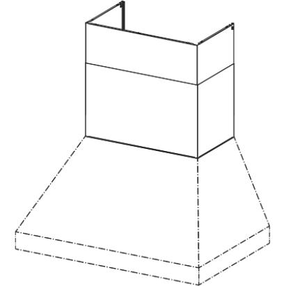 Faber Telescopic Chimney for 48-inch Hoods TELEPRO48 IMAGE 2