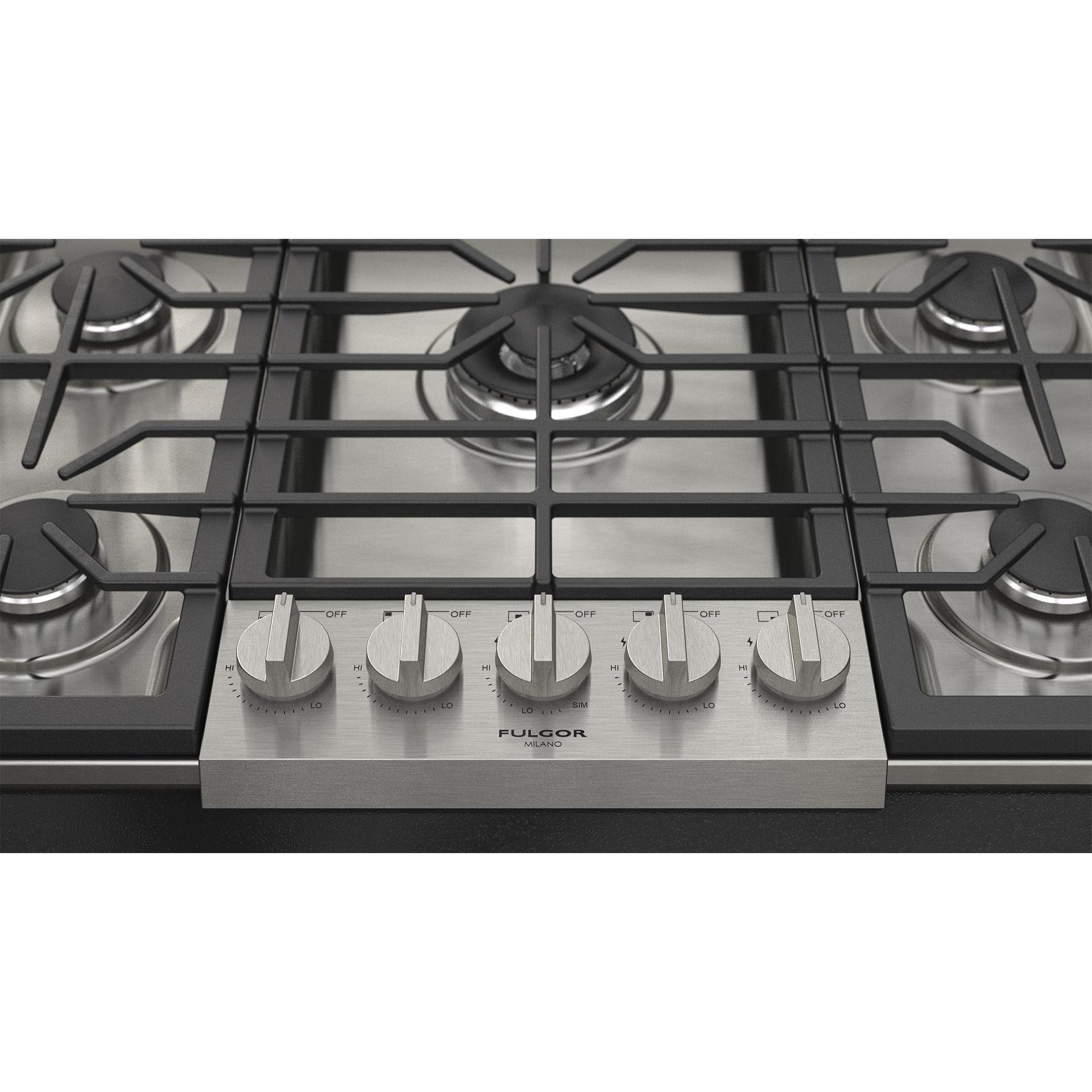 Fulgor Milano 30-inch Pro Gas Cooktop F4PGK305S2 IMAGE 8