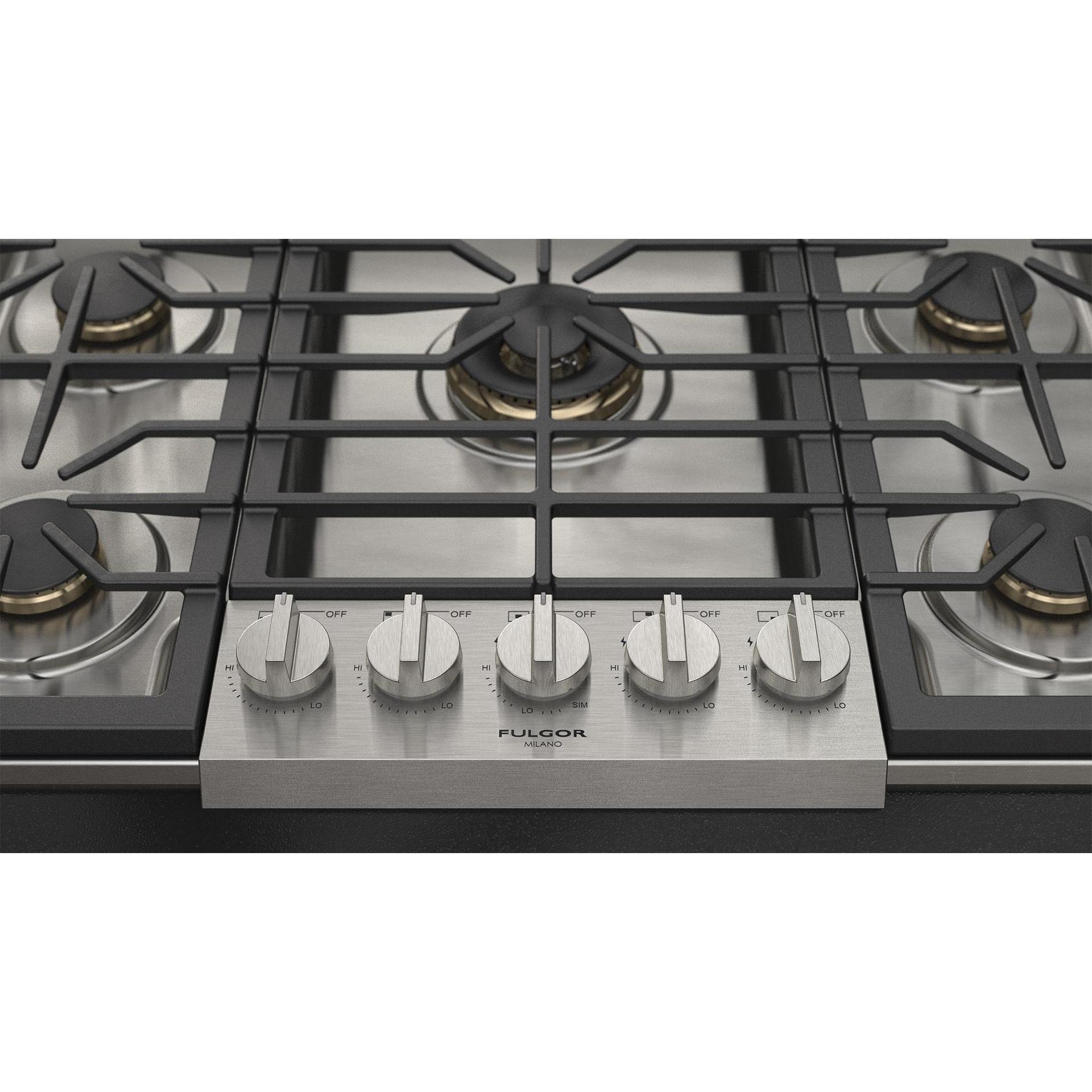 Fulgor Milano 36-inch Pro Gas Cooktop F6PGK305S2 IMAGE 8