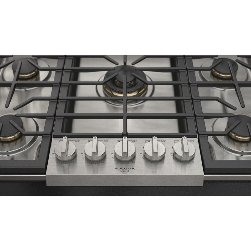 Fulgor Milano 36-inch Pro Gas Cooktop F6PGK305S2 IMAGE 8