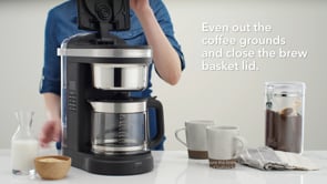 KitchenAid 12 Cup Drip Coffee Maker With Spiral Showerhead & Programmable Warming Plate KCM1209DG EXTERNAL_VIDEO 2