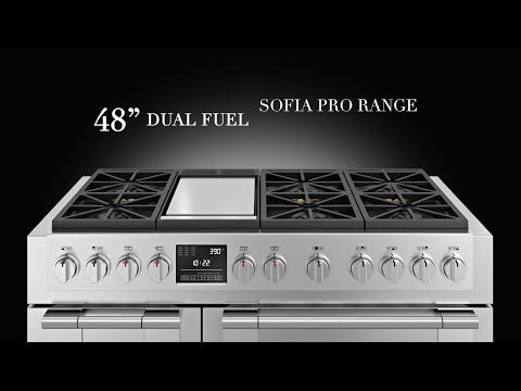 Fulgor Milano 48-inch Freestanding Dual-Fuel Range with Griddle F6PDF486GS1 EXTERNAL_VIDEO 1
