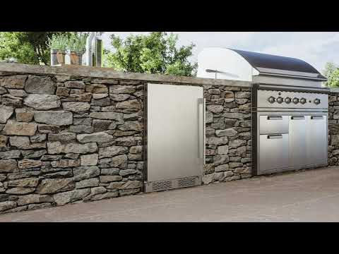 Zephyr Outdoor Single Zone Presrv™ Beverage Cooler PRB24C01AS-OD EXTERNAL_VIDEO 1