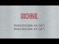 Kobe 30-inch Premium SQB6 Series Wall Mount Hood RA9230SQB6-XX EXTERNAL_VIDEO 1