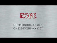 Kobe 30-inch Premium CH22 Series Under Cabinet Hood CH2230SQB6-XX EXTERNAL_VIDEO 1